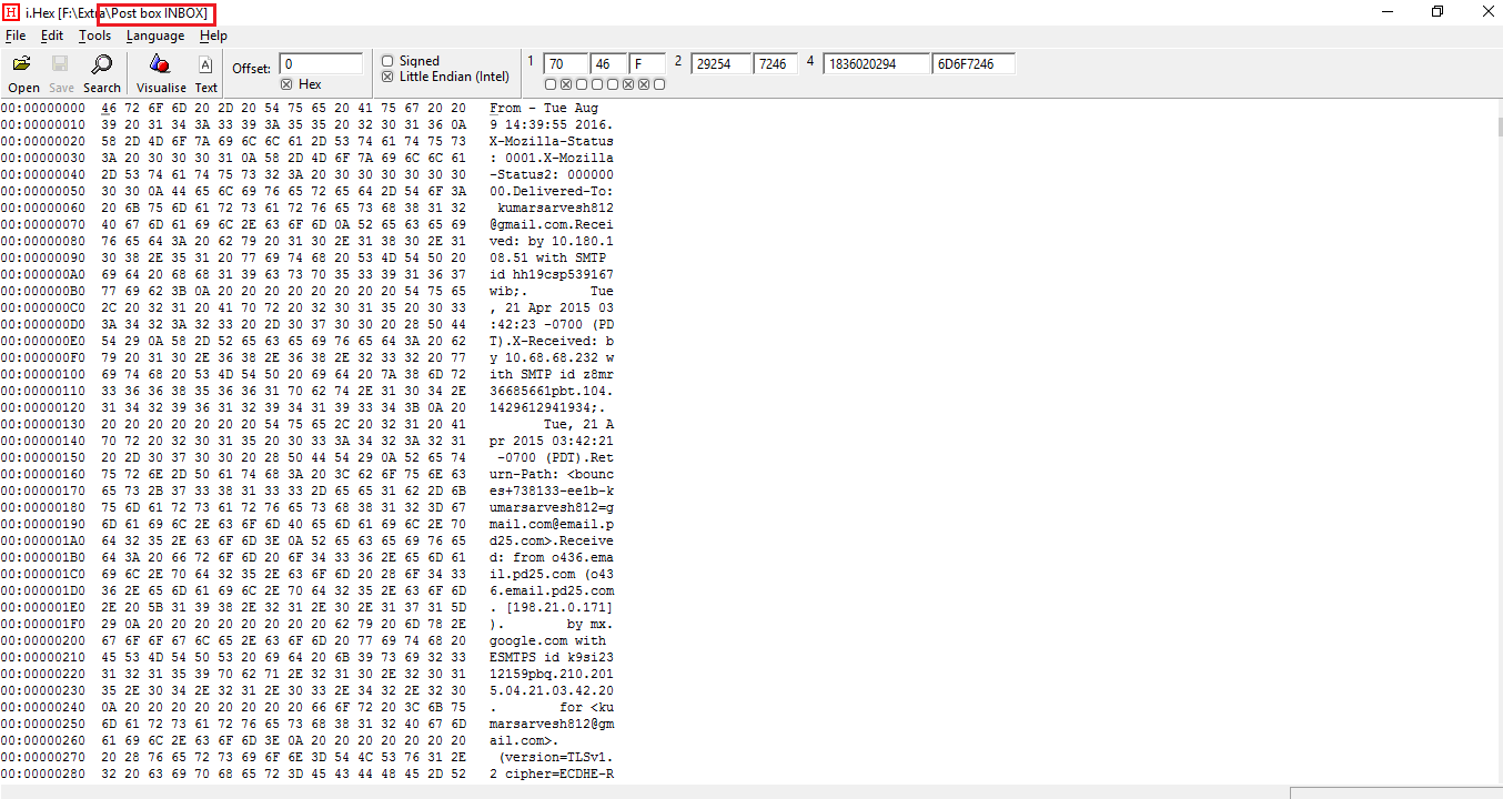 postbox-mail-hex-mbox-file-code