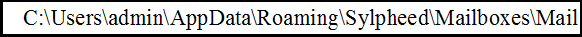 sylpheed-mail-mbox-file-location-hex-code