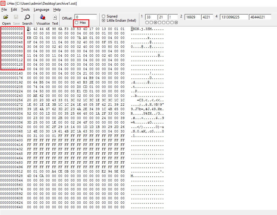 Unmark Hex Storage Offset unmark-hex-storage-offset